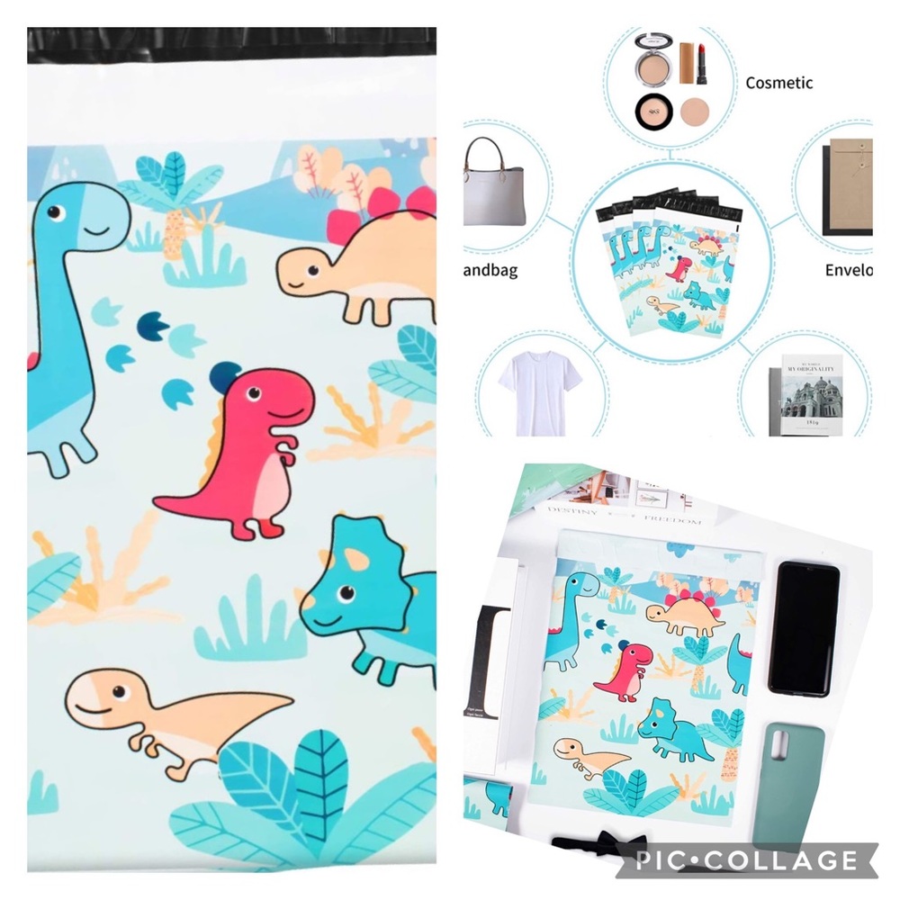 20 10 x 13 dinosaur polymailers - Picture 1 of 8